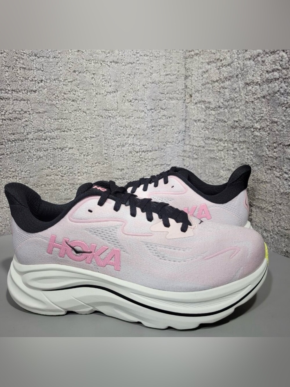 Hoka CLIFTON 10 Women's Pink & Black Athletic Running Shoes - Picture 7 of 13